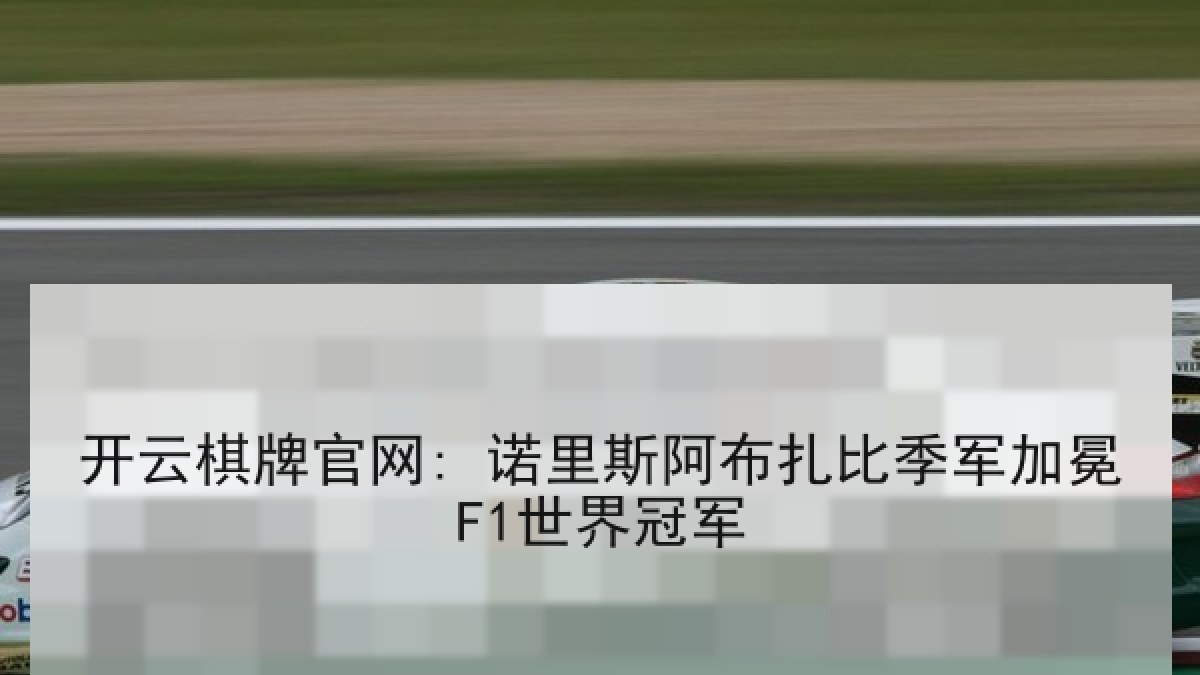 开云棋牌官网: 诺里斯阿布扎比季军加冕F1世界冠军 开云棋牌官网: 诺里斯阿布扎比季军加冕F1世界冠军